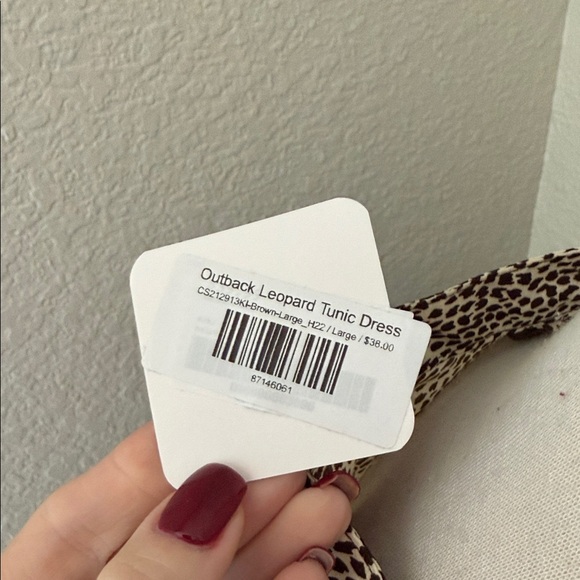 Cals Boutique Animal Print Long Sleeve Dress - Picture 7 of 8